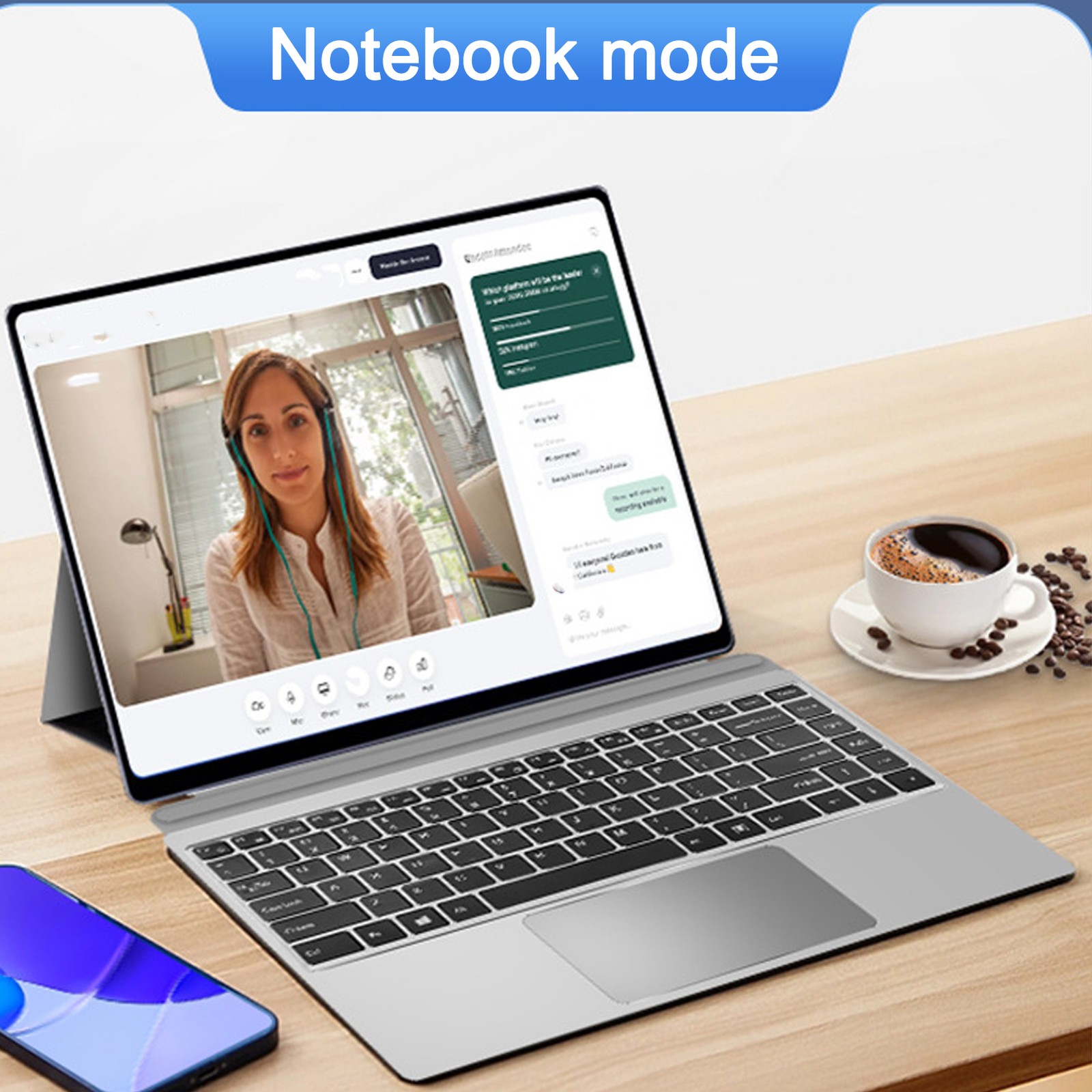 14.1 2-in-1 Touch Screen Laptop 12GB 512GB WiFi BT4.2 With Keyboard Stylus EU