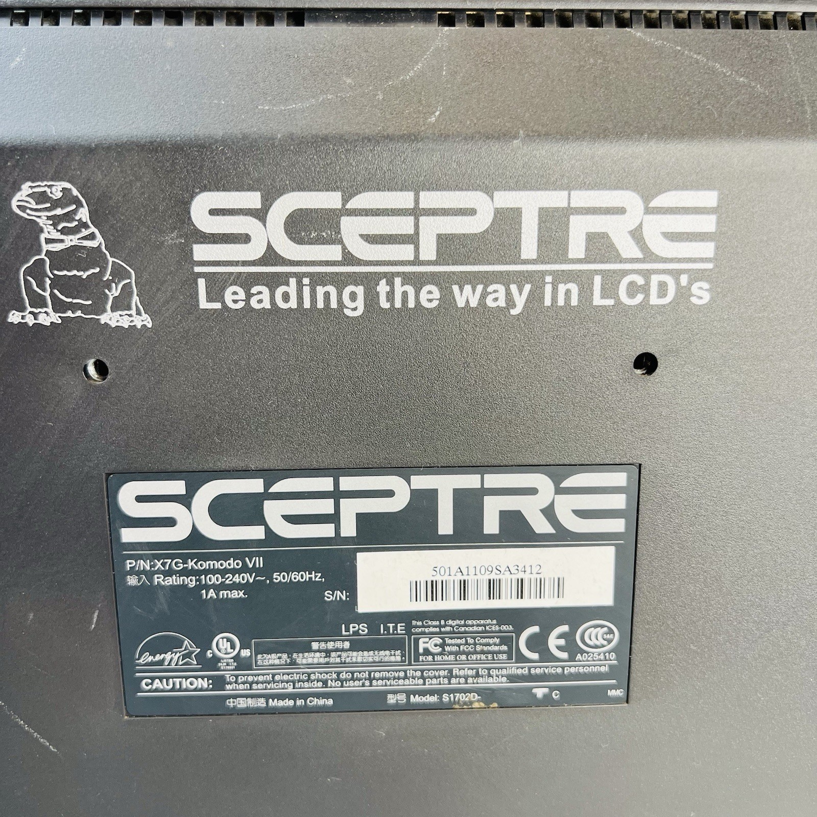 Spectre X7 LCD Monitor – Working Condition