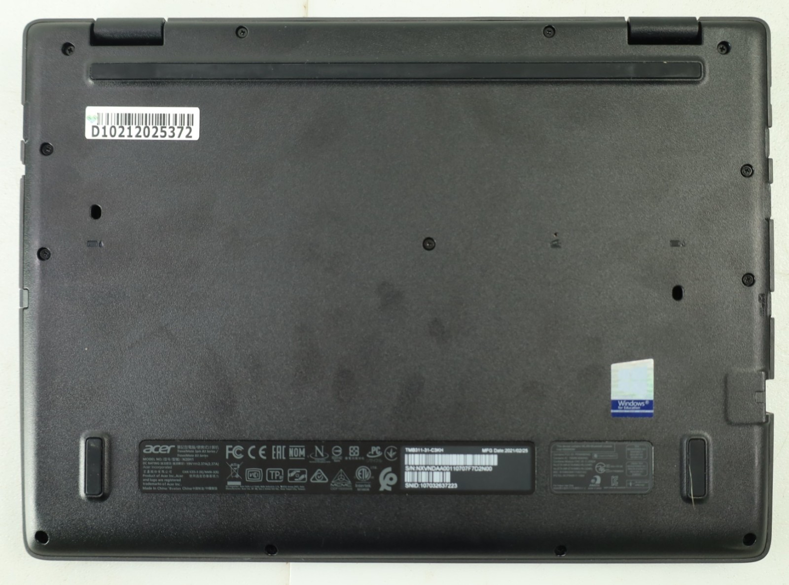 Acer TRAVELMATE B311-31 11.6″ Intel Celeron N4120 4GB DDR4 128GB MMC No COA OS