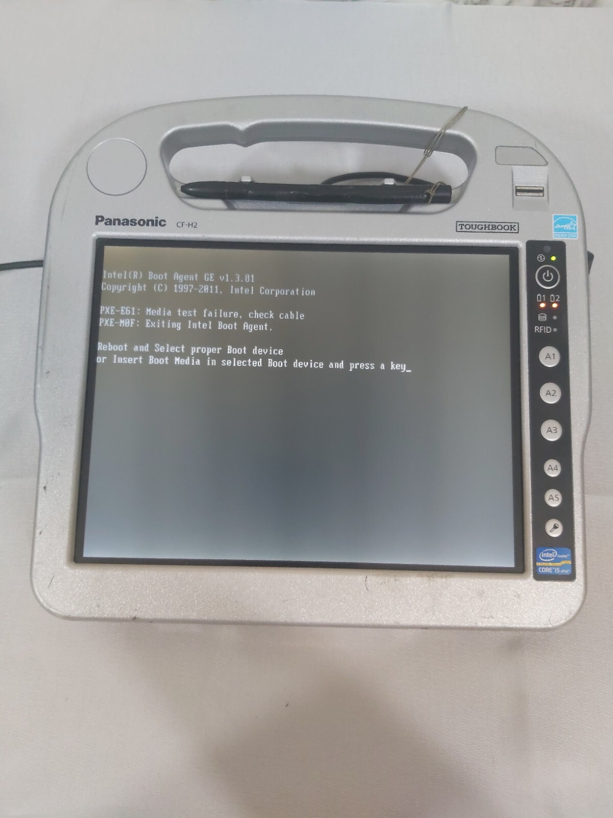 Used Panasonic Toughbook CF-H2 Tablet PC Computer – CORE i5 (No HDD)