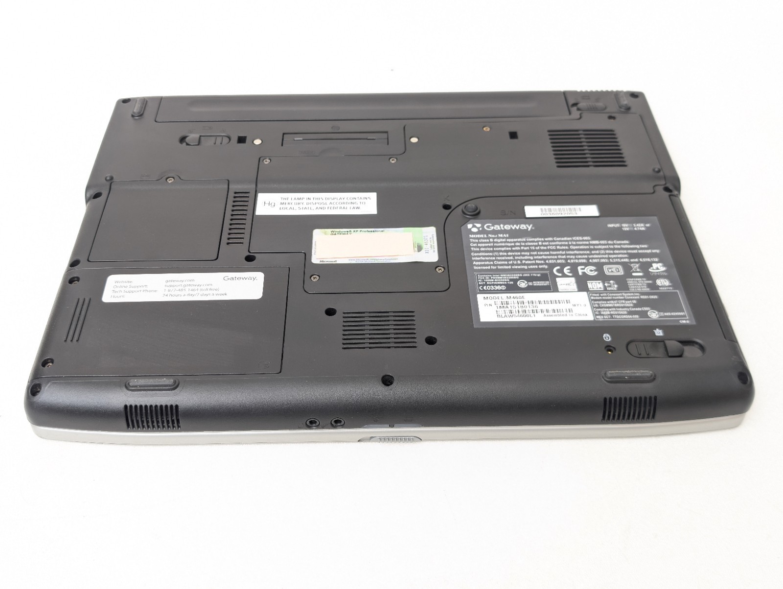 GATEWAY MA1 M460E Pentium M 512mb No HDD, OS, POWER ADAPTER Boots To BIOS