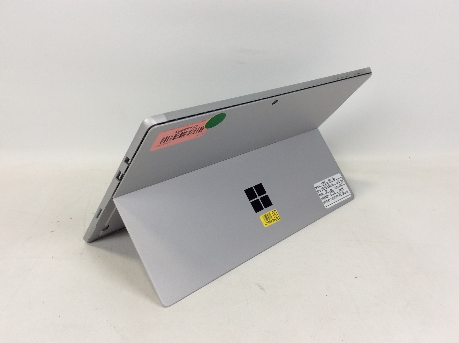 Microsoft Surface Pro 1796 i7-8650U 1.9GHz 8GB RAM 256GB Charger Keyboard