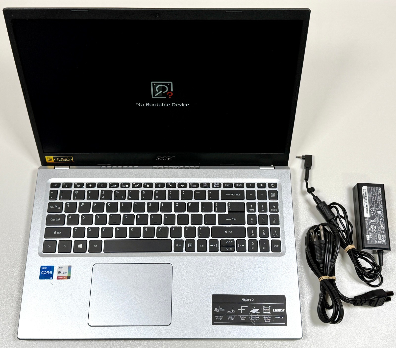 Acer Aspire 5 A515-56-56DJ 15.6″ FHD 2.4GHz Core i5-1135G7 8GB RAM No SSD READ