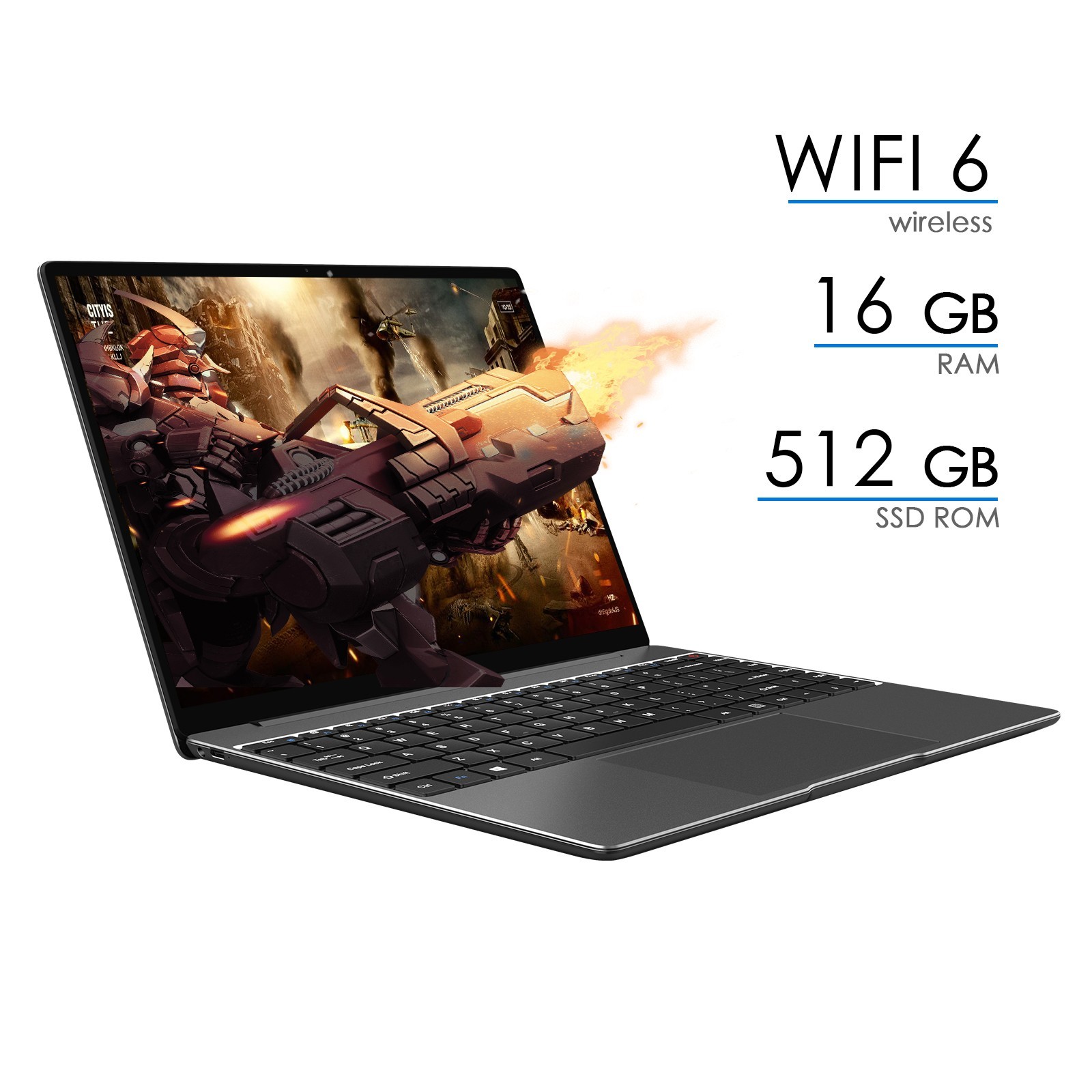 CHUWI GemiBook Pro 14.1″ Intel J4125, 12/16GB RAM 512GB SSD, Windows Laptop
