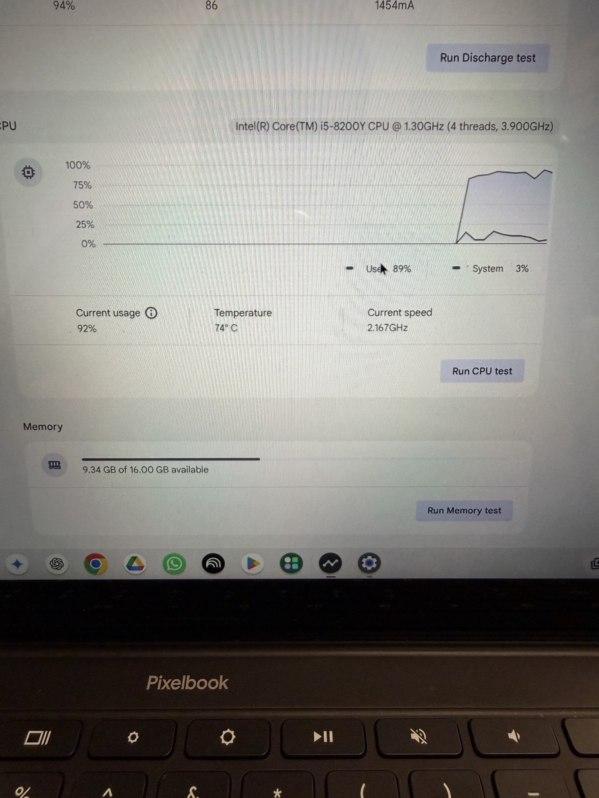 Google Pixelbook 13.3″ Chromebook i5 8th Gen 16GB 128GB SSD Touch