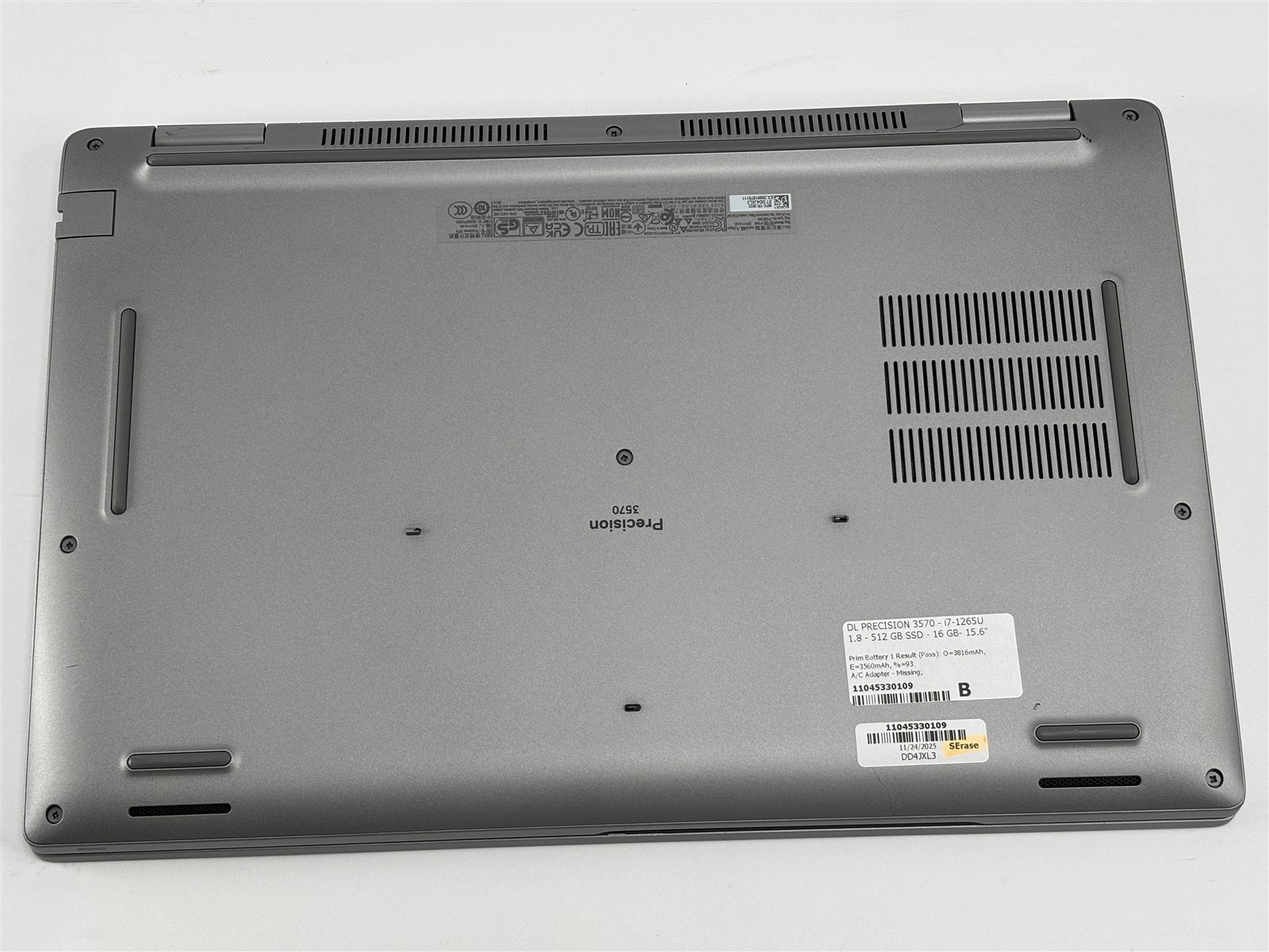 Dell Precision 3570 Core i7-1265U 1.8GHz 16GB 512GB SSD 15.6″ T550 GPU