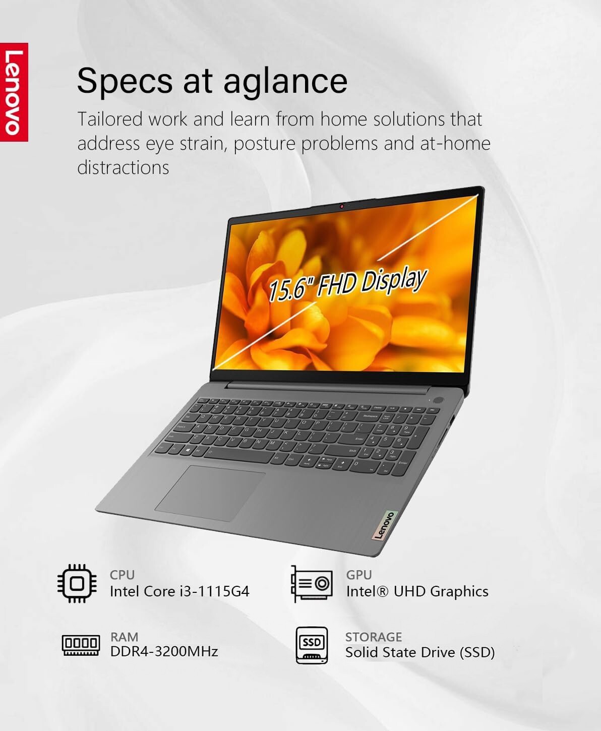 Lenovo Laptop 15.6″ Touch Intel i3-1115G4 Upto 40GB RAM&2TB SSD Win11 PRO+OFFICE