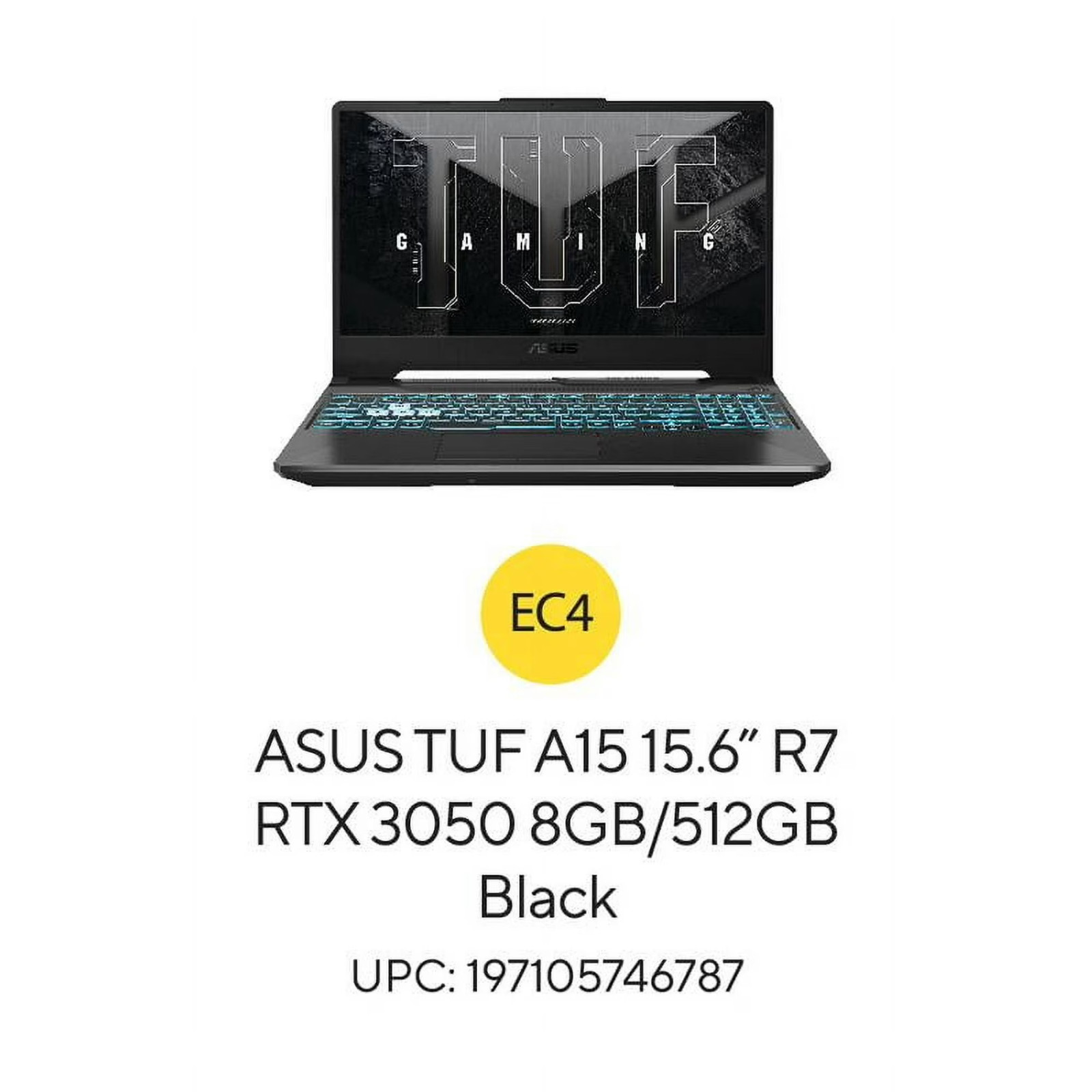 ASUS TUFA15 15.6″ FHD AMD R7 7435HS 8GB RAM 512GB SSD RTX3050 W11 (NEW OPEN SEAL