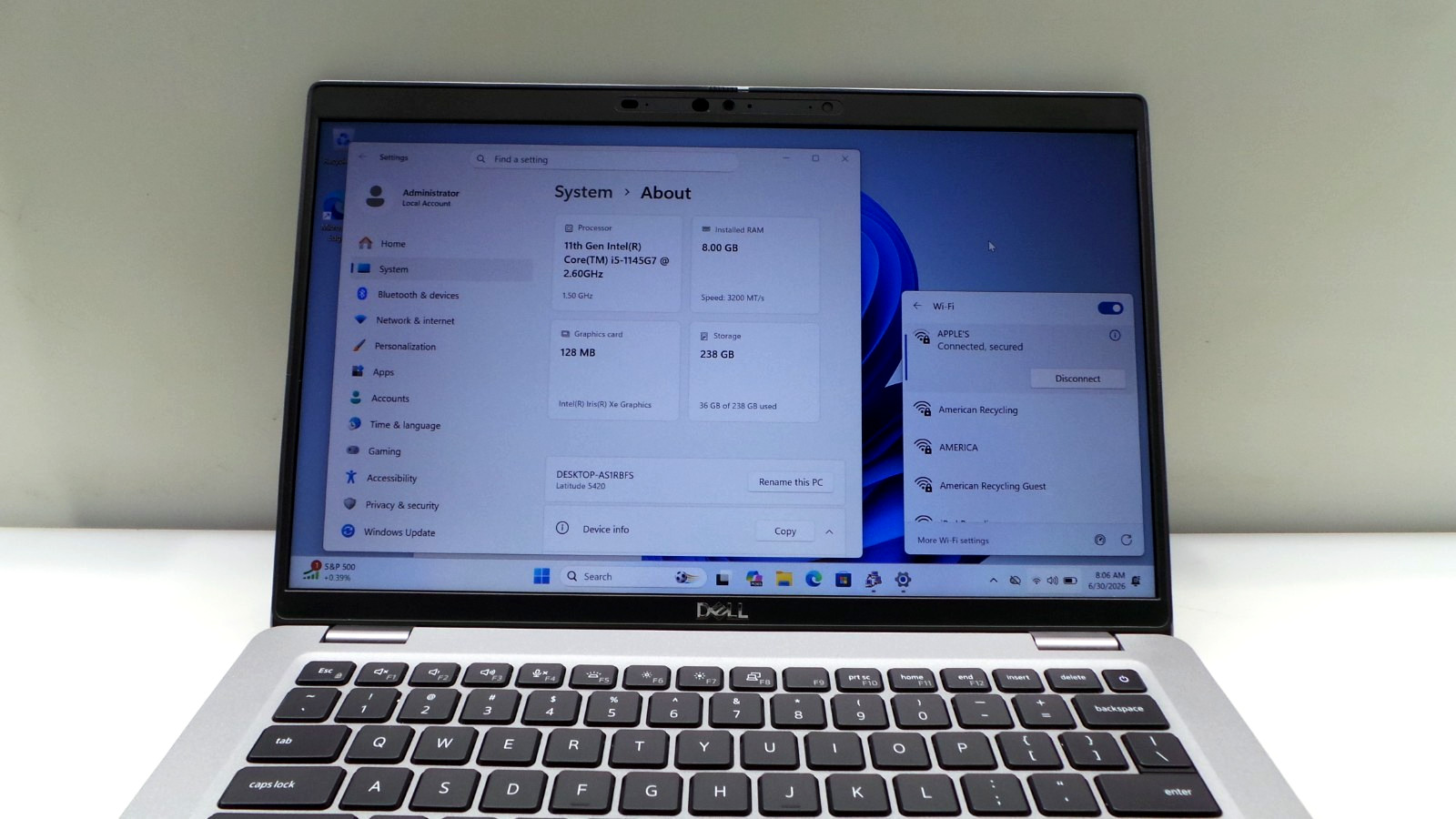 Dell Latitude 5420 | 14″ | i5-1145G7 2.60GHz | 8GB RAM 256GB NVMe | ***READ***