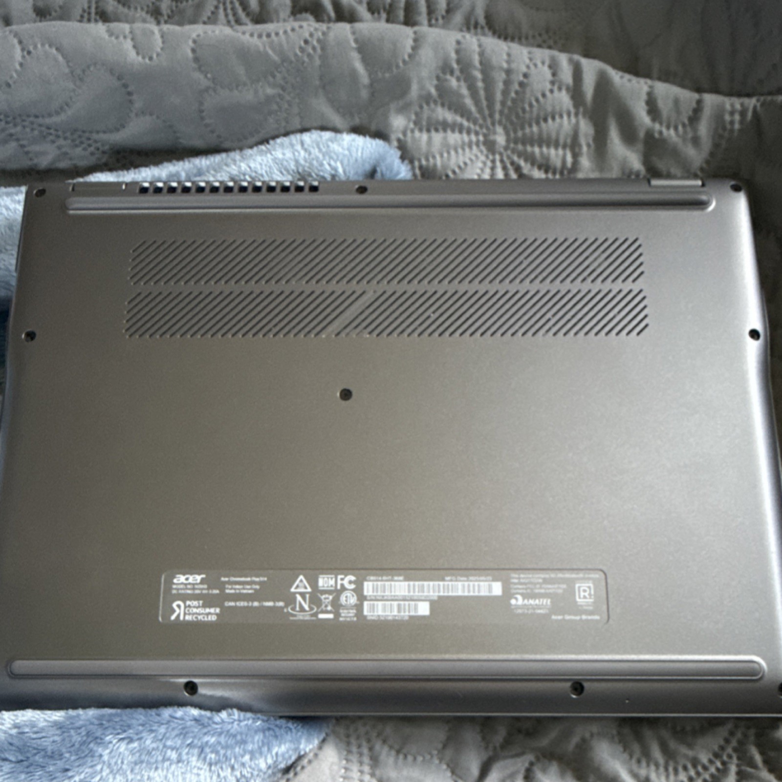 Acer Chromebook Plus 514 Intel Core i3 14″ Gray Chrome OS Backlit Keyboard