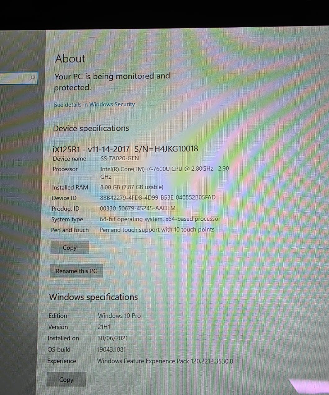 Xslate Xplore iX125R1 R12 rugged tablet WINDOWS 10 PRO