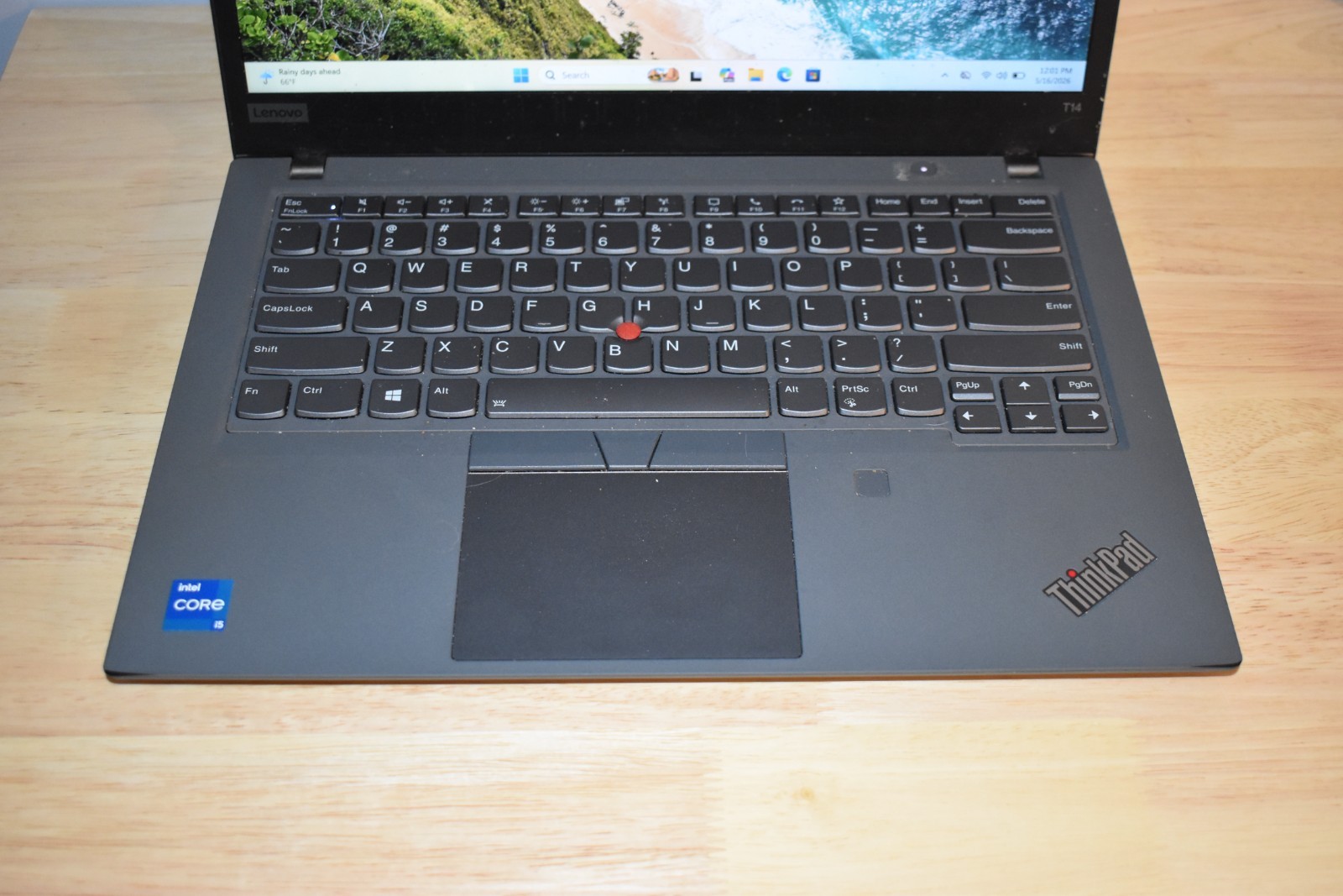 Lenovo T14s Gen 2i Laptop 14″ FHD Intel i5-1135G7 16GB RAM Win 11 Touchscreen