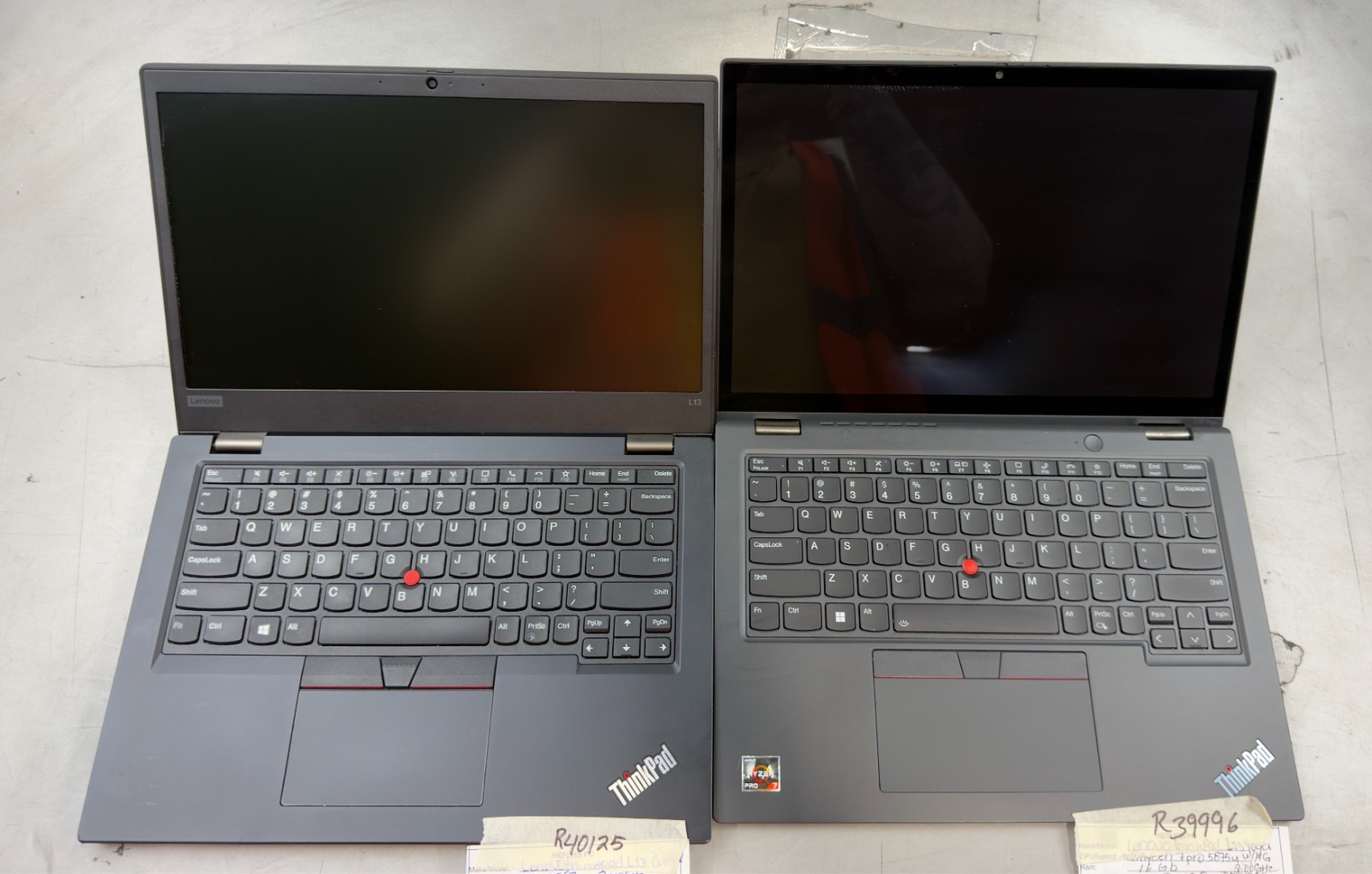 (Lot of 2) Lenovo Thinkpad L13 Yoga Gen 2 & 3 / MIX GEN / MIX RAM/NO SSD -RL6153