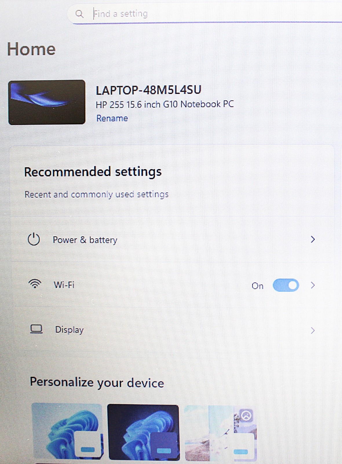 HP 255 G10 15.6″ Laptop Ryzen 3 7320U 8GB RAM 256GB SSD Windows 11 Home