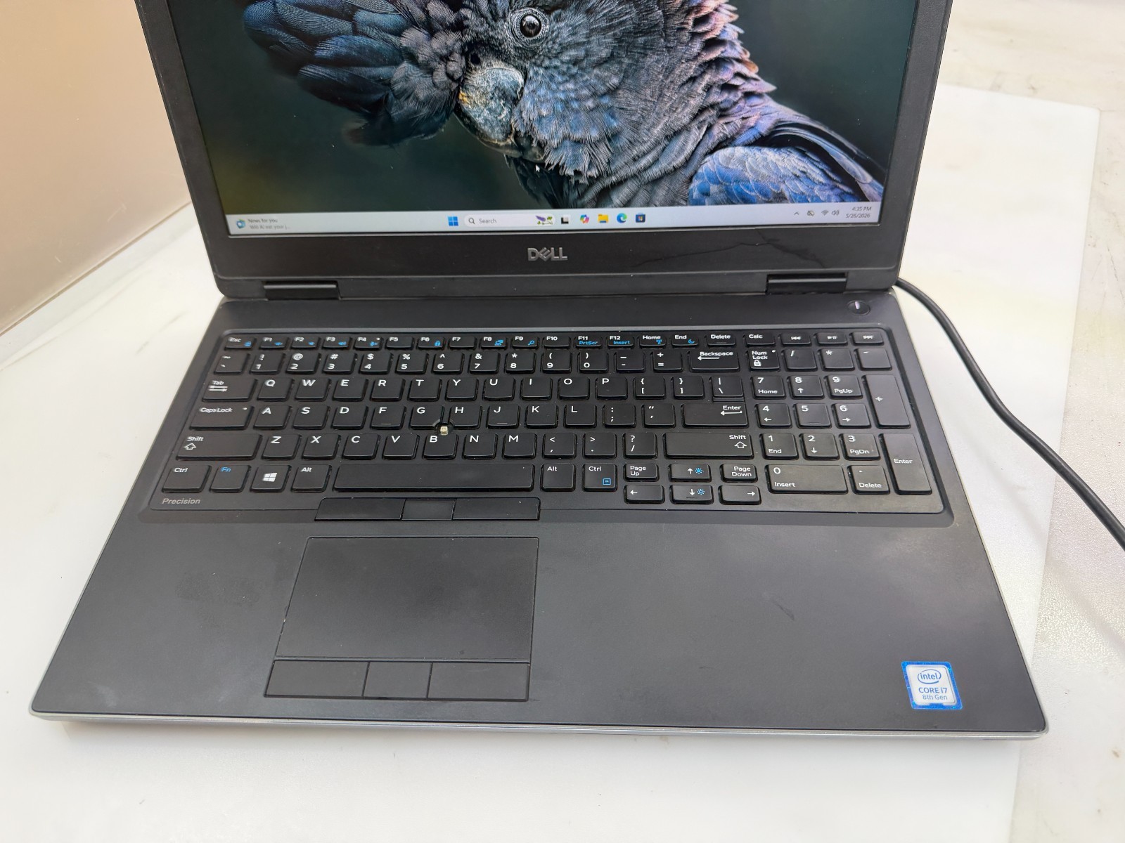 DELL PRECISION 7530 i7-8750H@2.20GHz 16GB 512GB NVMe W11H NVIDIA P2000 *READ