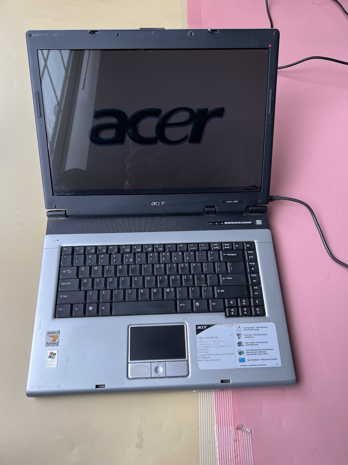 Acer Aspire 5000 15.4″ AMD Turion 1.60GHz 640KB RAM 0GB HDD BIOS BOOT