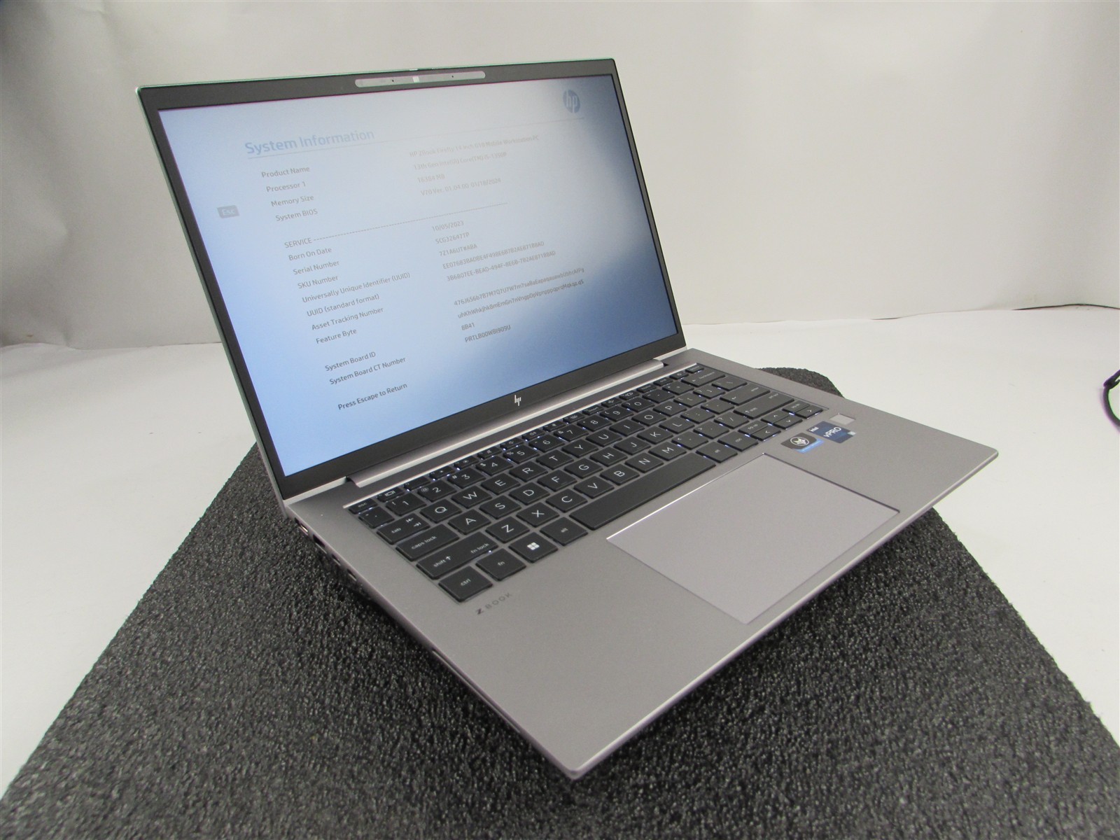 HP ZBOOK FIREFLY 14 (G10) 1920X1080 FHD CORE I5-1350P 256GB SSD 16GB RAM NO O.S