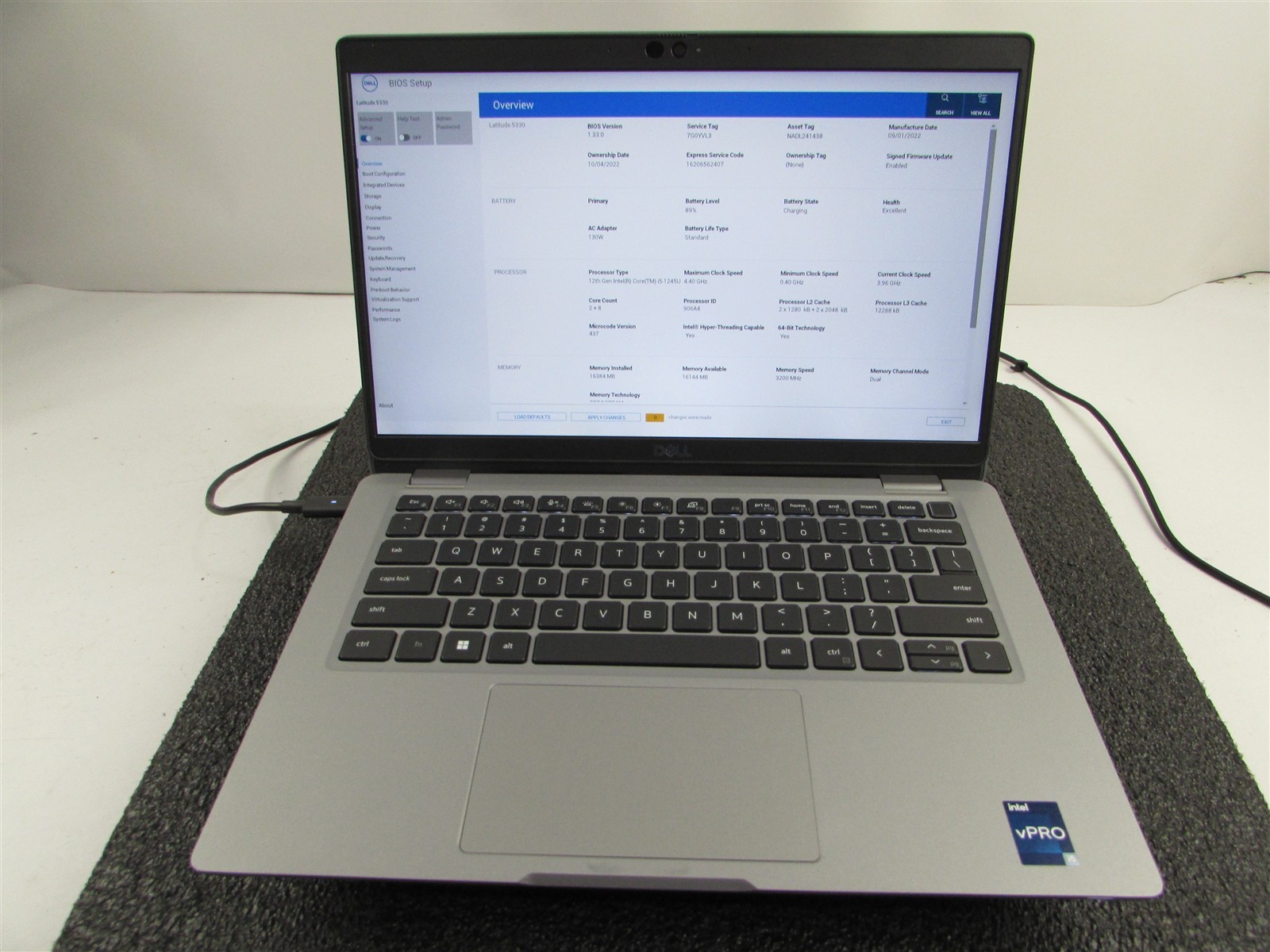 DELL LATITUDE 5330 FHD TOUCHSCREEN I5-1245U 10 CORE 512GB SSD 16GB RAM NO O.S