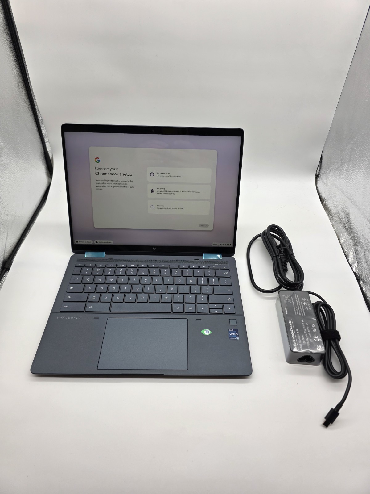 HP Elite Dragonfly Chromebook 13.5″ QHD Touch i5-1245U 16GB 256GB WIFI CHROMEOS