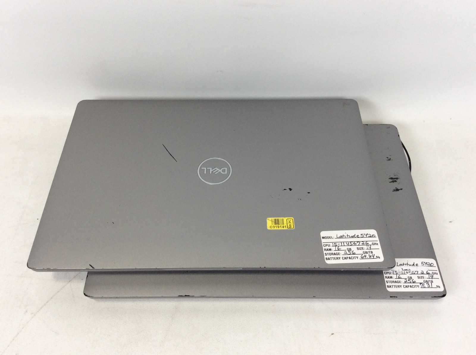 x2 Dell Latitude 5420 i5-1145G7 2.6GHz 16GB 256GB SSD +Chargers Batt Cap +64%