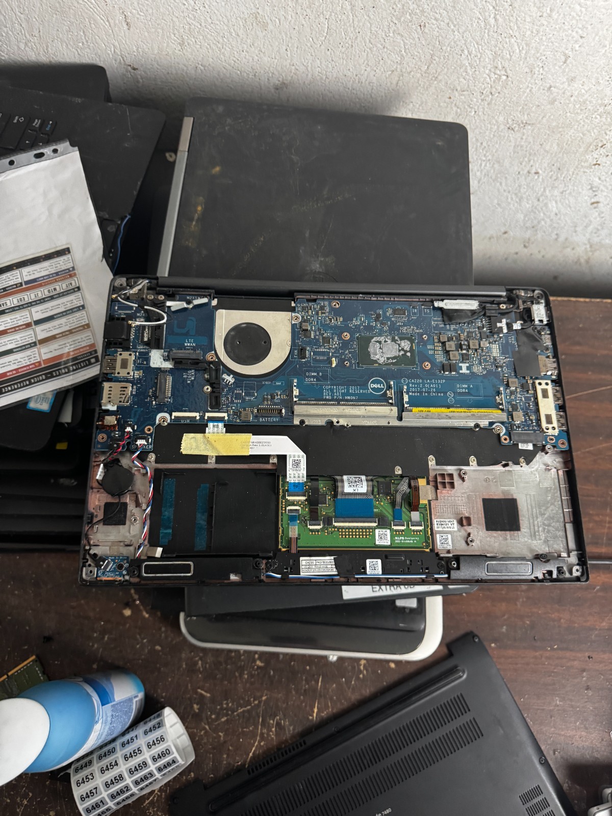 Dell Latitude 7480 Core I5 7th GEN Laptop For Parts/Repair #6422