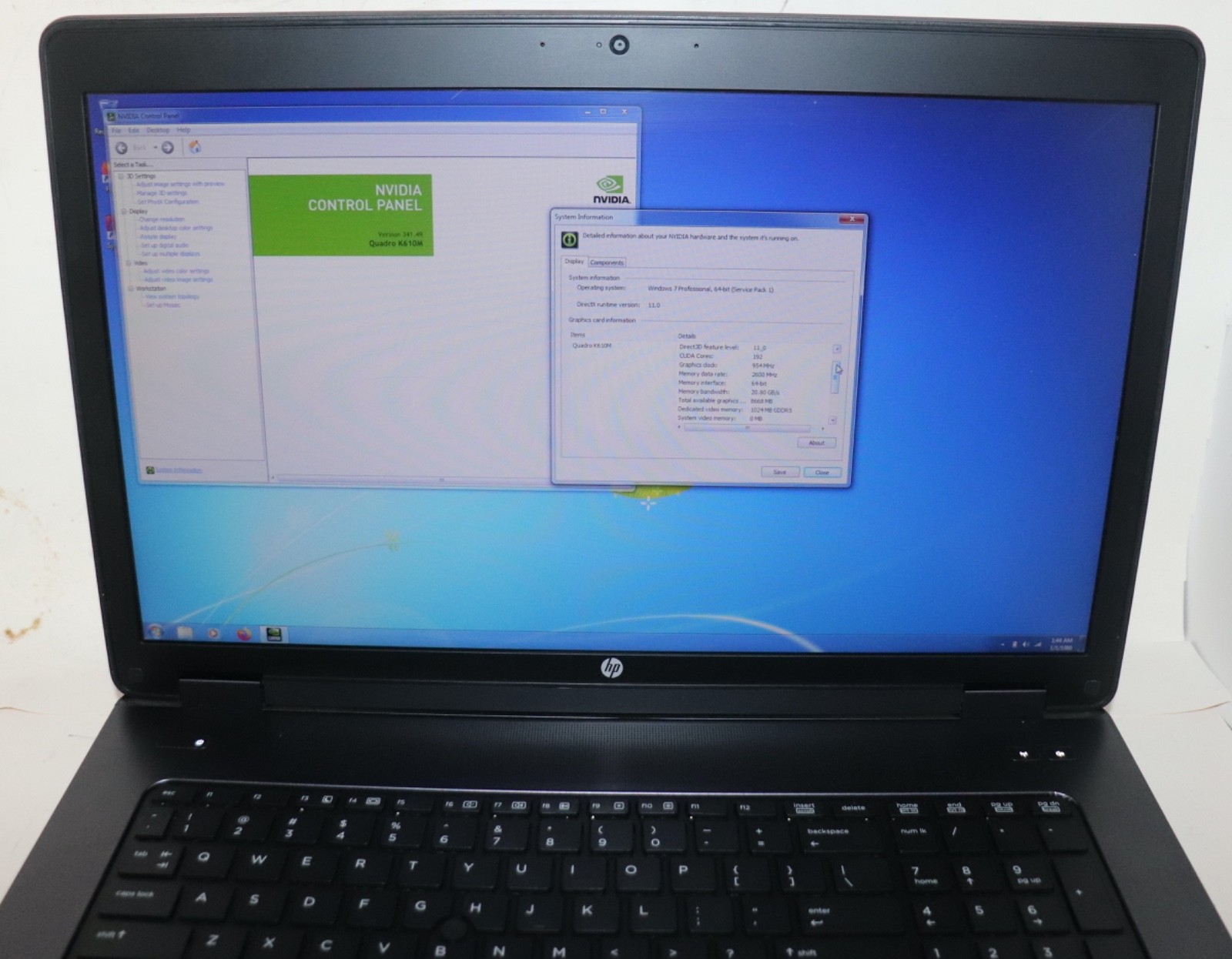 HP ZBOOK 17 Workstation|Intel core i7@2.40GHz|16GB RAM|240GB SSD|WIN 7|Nvidia