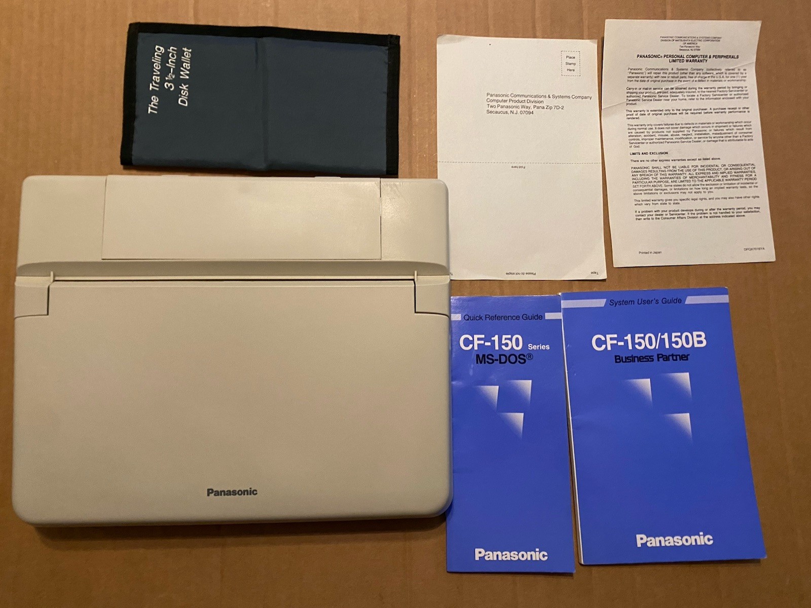 1989 Panasonic Business Partner CF-150 B Portable Computer/Laptop Working