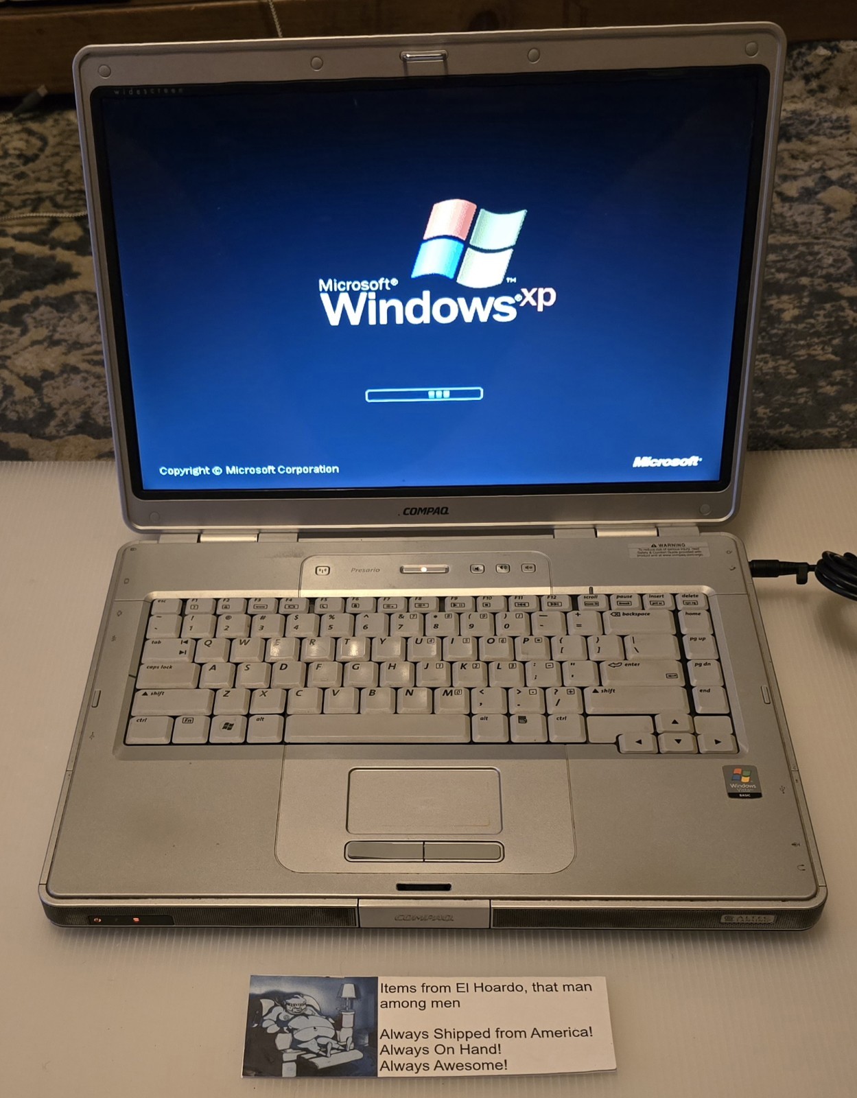 Compaq Presario C500 Laptop Intel Celeron M 1.60 Ghz 2GB Ram 80GB HDD Win XP Pro