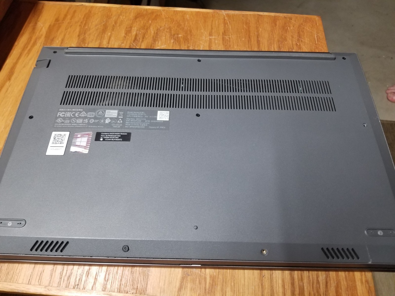Lenovo ThinkBook 15 G2 ITL i5-1135G7 2.4GHz 8GB RAM 256GB NVMe Windows 11 Pro