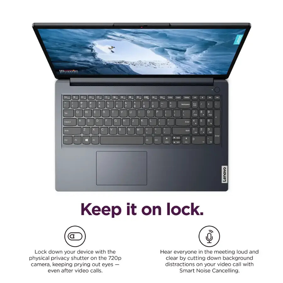 New Lenovo IdeaPad 1 15.6″ FHD Laptop – AMD Ryzen 3, 4GB, 128GB SSD – Abyss Blue