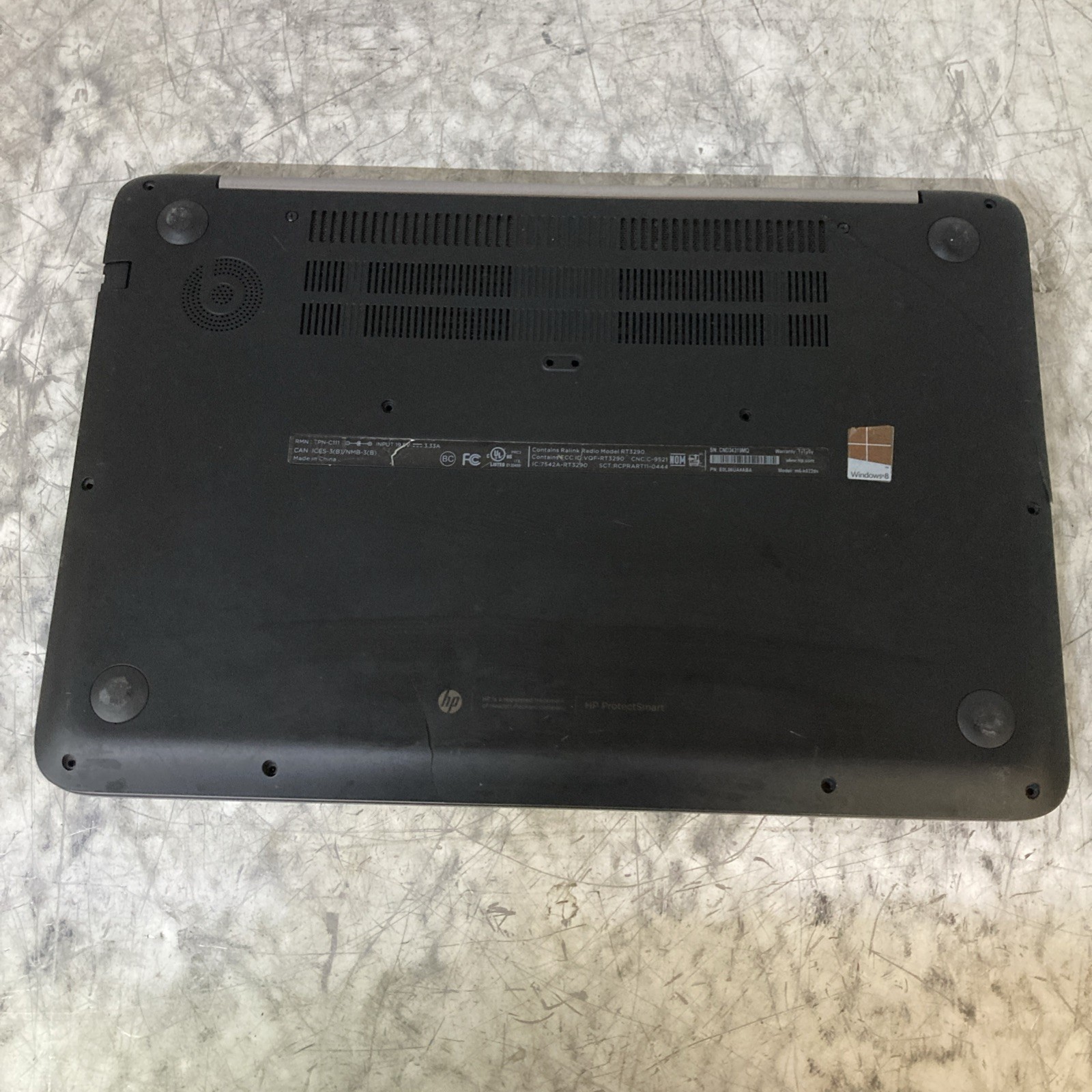 HP Envy TS M6 Sleekbook A10-5745M 4 GB Ram No OS No HDD Boot to BIOS