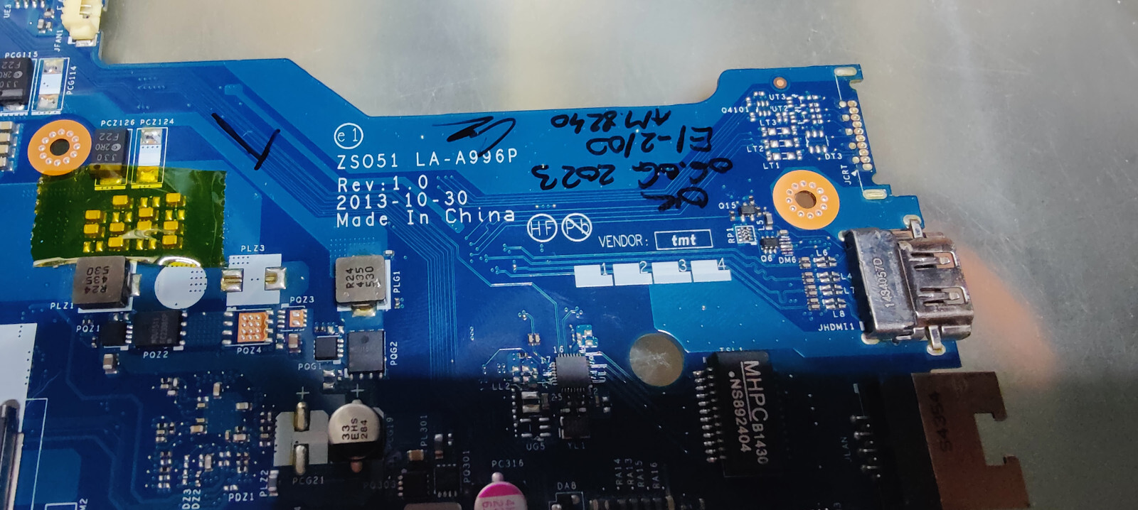 HP 15-H 15-G 255 G3 15-R MOTHERBOARD LA-A996P AMD E1-2100 AMD RADEON HD 8240 #
