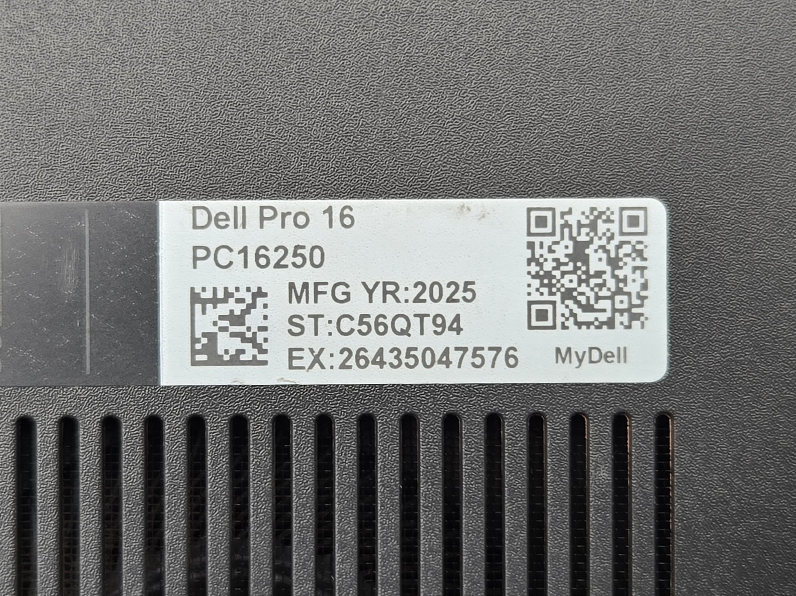 Dell Pro 16 PC16250 16 Core 5 120U 16GB 512GB SSD Windows 11 Grade D