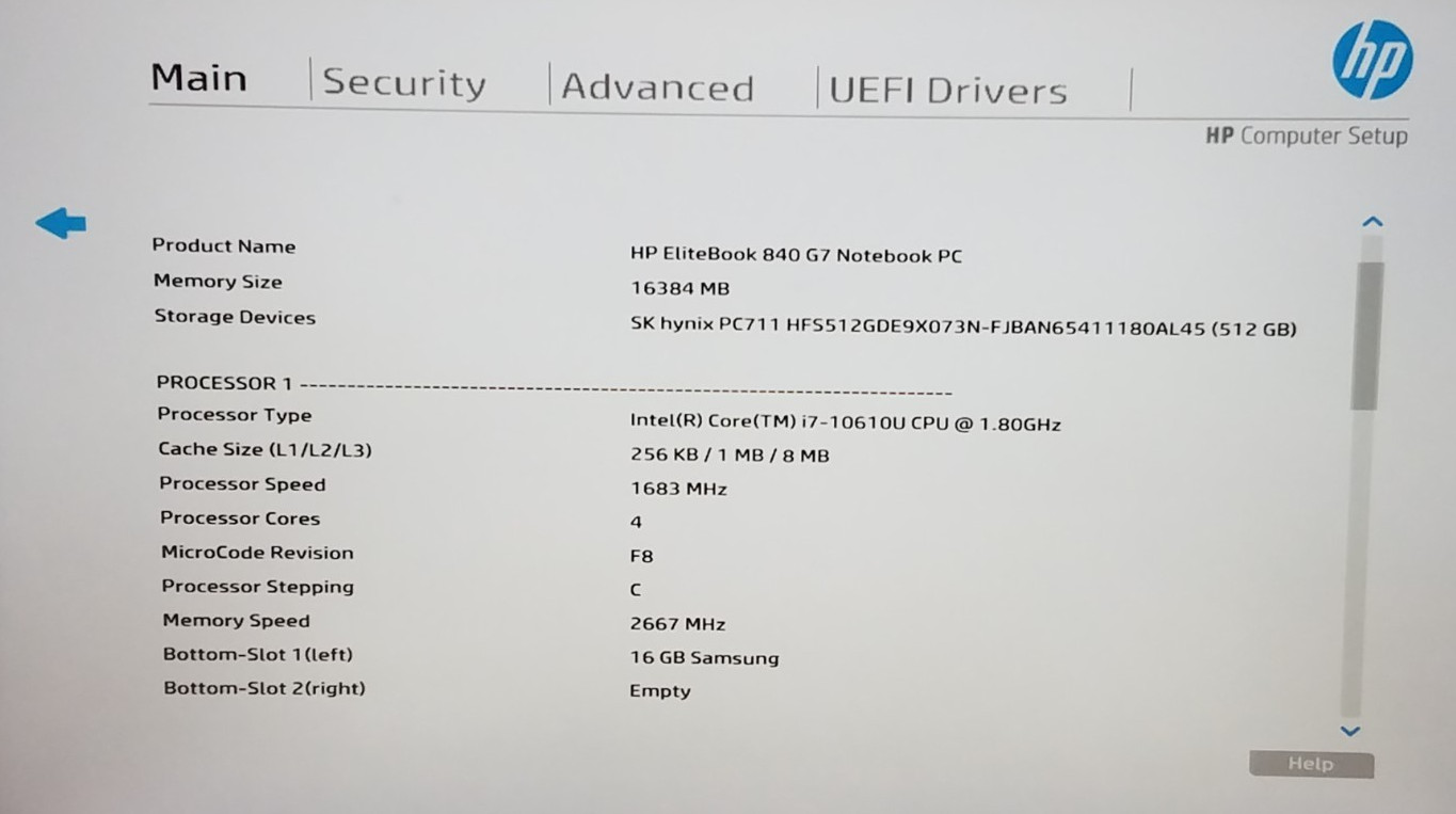 HP EliteBook 840 G7, 14-inch, i7 10th Gen CPU, 16GB RAM, 512GB NVMe, Lot of 4