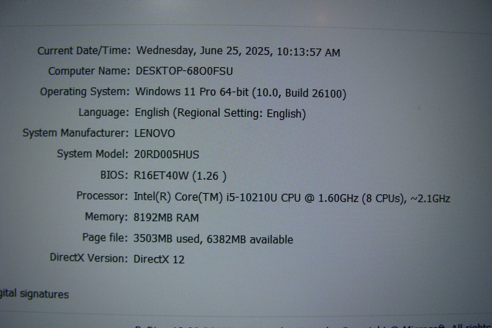 Lenovo ThinkPad E15 15.6″FHD Intel i5-10210U 1.6Ghz 8GB 256GB SSD Windows 11 Pro