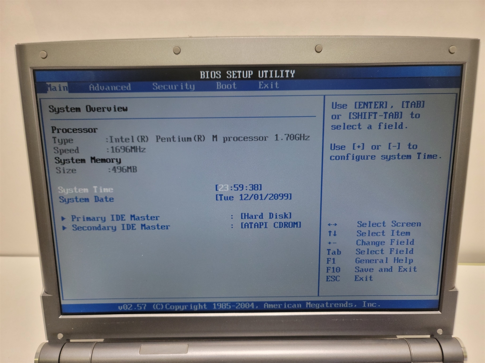 EliteGroup 600L Laptop, Intel Pentium M 1.70GHz , 500MB RAM, DVD-RW