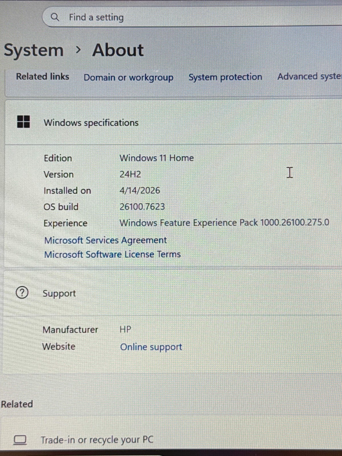 HP 14-EP1063CL 14″ Laptop 512GB SSD 12GB RAM Intel Core 3 100U