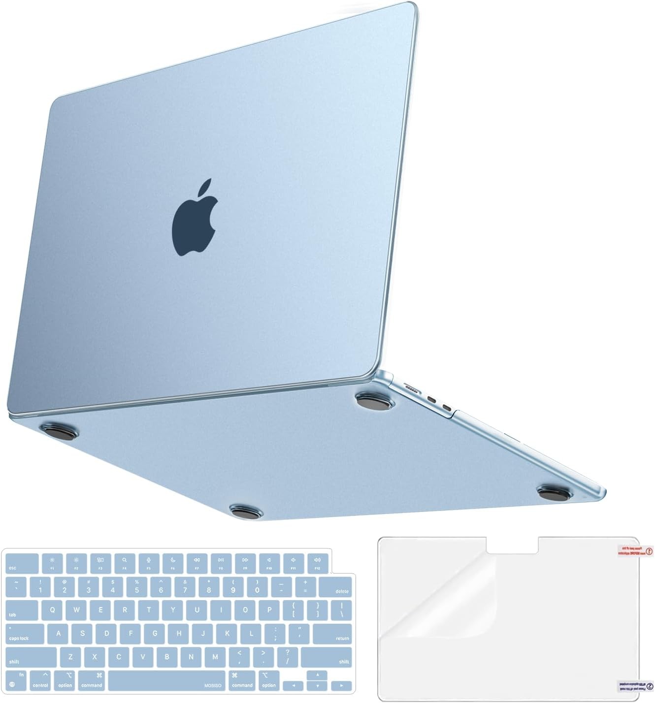 MacBook Air 13 inch Case M5 2026 M4 M3 M2 2025-2022 A3449 A3240 A3113 A2681, Sky