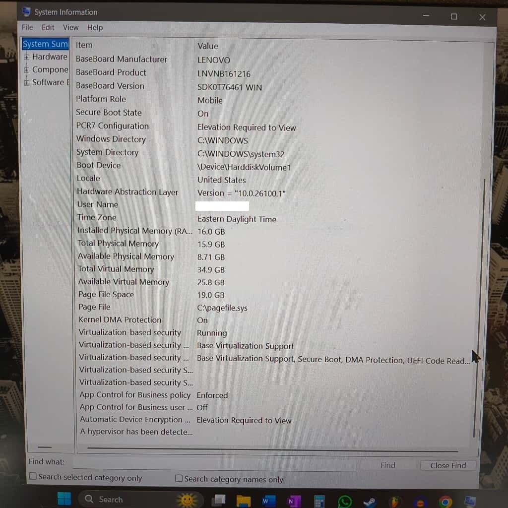 Lenovo Legion 5 15ACH6 – 16GB RAM – AMD Ryzen 7 5800H / Radeon, 3201 Mhz, 8 Core