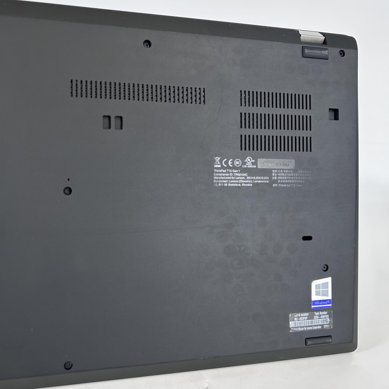 Lenovo ThinkPad L15 Gen 1 2020 Black FHD i7-10510U 1.80GHz 16GB 512GB SSD Good
