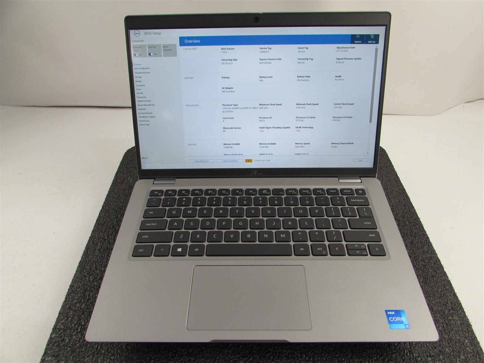 DELL LATITUDE 5420 1920X1080 FHD CORE I5-1145G7 512GB SSD 16GB RAM NO O.S