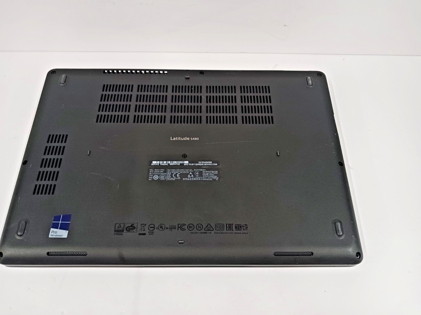 14″ DELL LATITUDE 5480 w/Intel i5-6300U @ 2.40GHz 16GB RAM 256GB SSD, NO OS