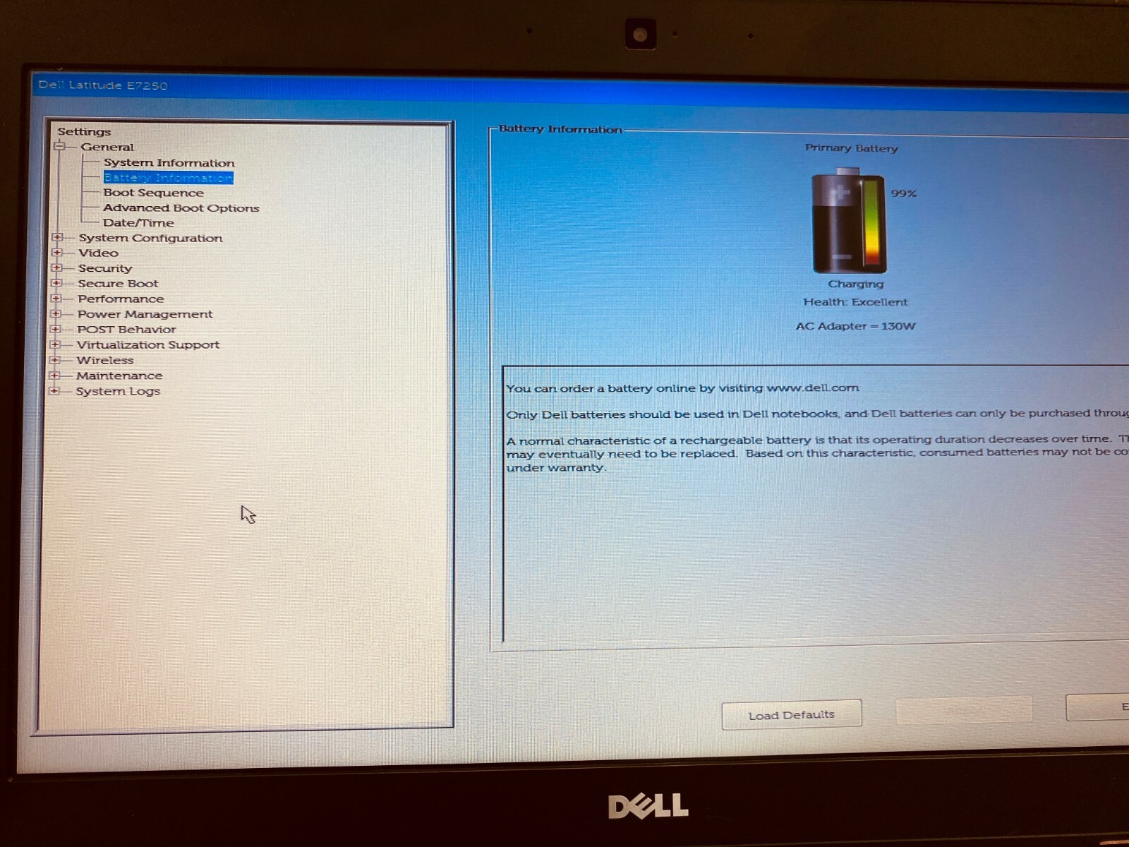 GENUINE DELL LATITUDE E7250 i5 G5 2.3GHz RAM 8GB W/ BATTERY -PHOTOS FOR DETAIL