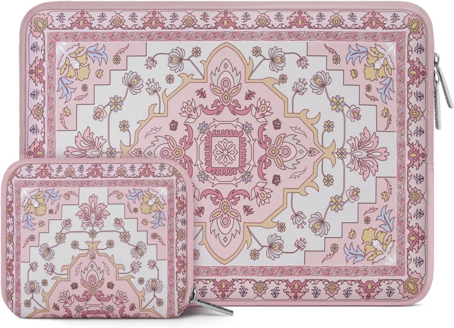13-13.3 inch Laptop Sleeve Case, Neoprene Carry Bag for MacBook Pro/Air, Pink
