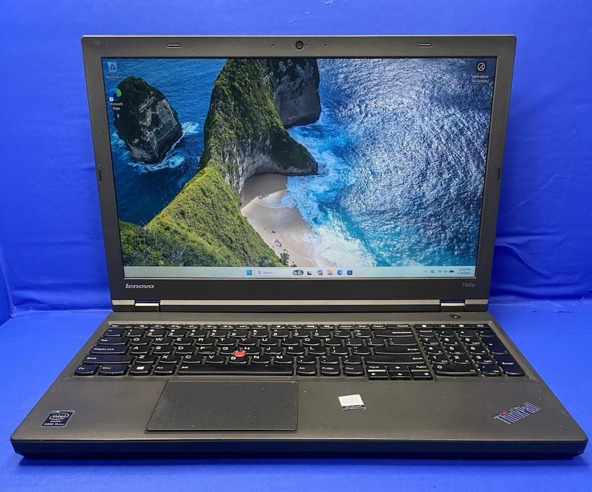 Lenovo ThinkPad T540p Core i5-4300M @ 2.60GHz 8GB RAM 256GB SSD Windows 11 Pro.