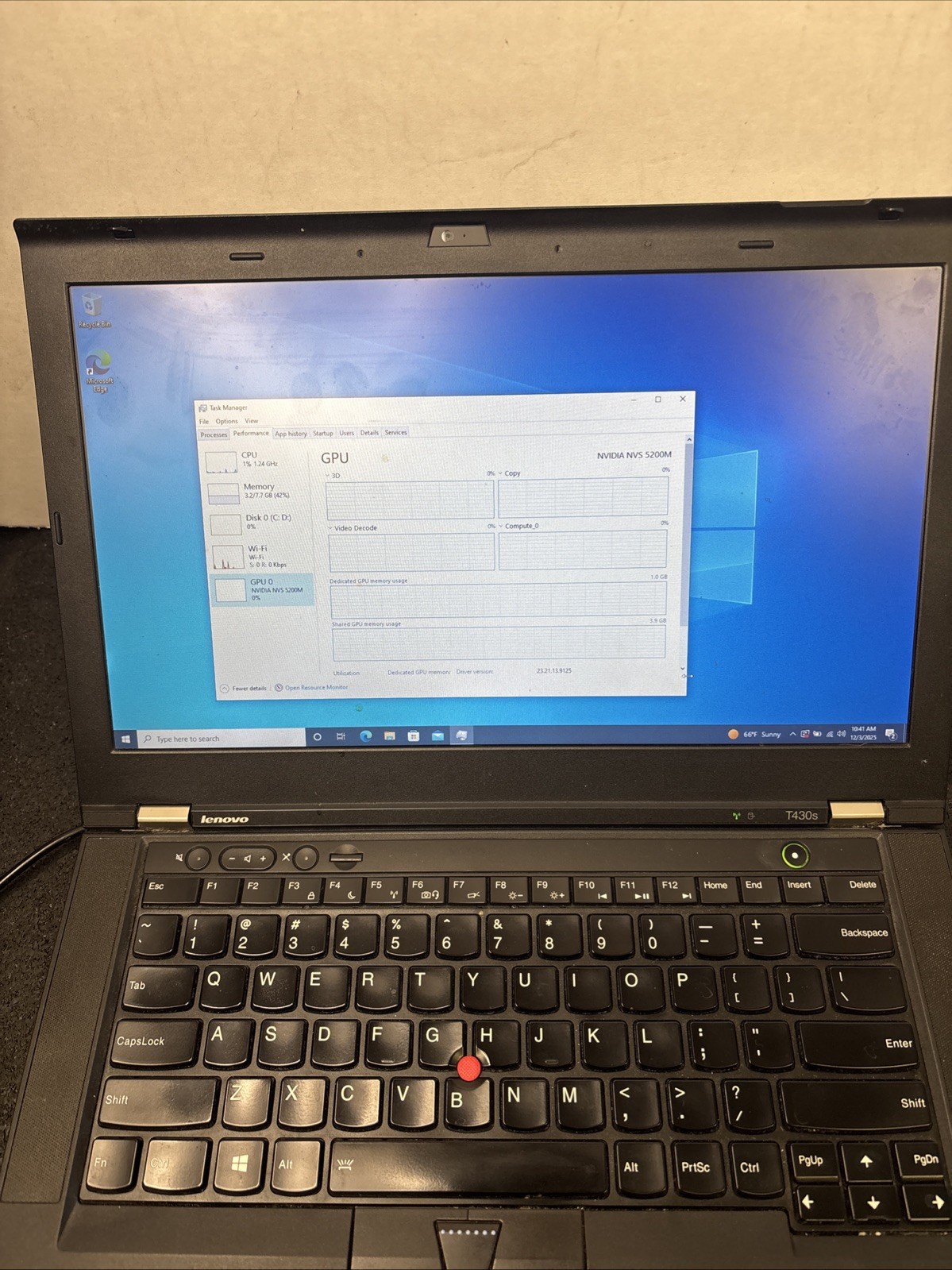 Lenovo ThinkPad T430s Core i7-3520M 2.9GHz 8GB RAM 180GB SSD Windows 10P Webcam