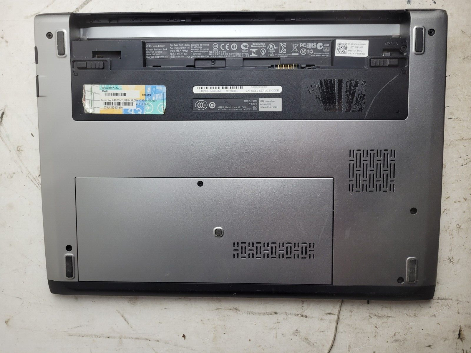 Dell Latitude 3330 w/Celeron 1007U, 4GB RAM, 320GB HDD, Laptop for Parts #2335