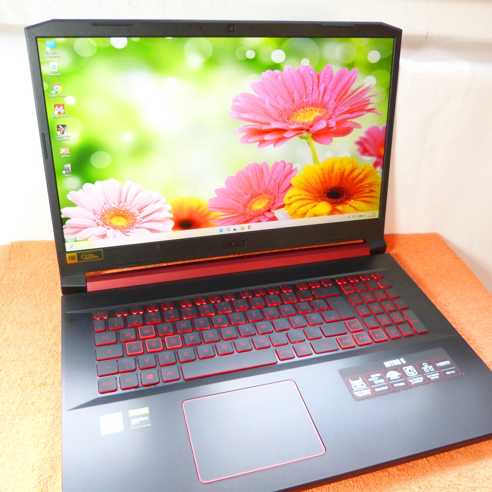 XL LOT Acer AN517 NITRO 17″ 120Hz GAMING GTX l SSD Windows 11 I 9Gen Core i5