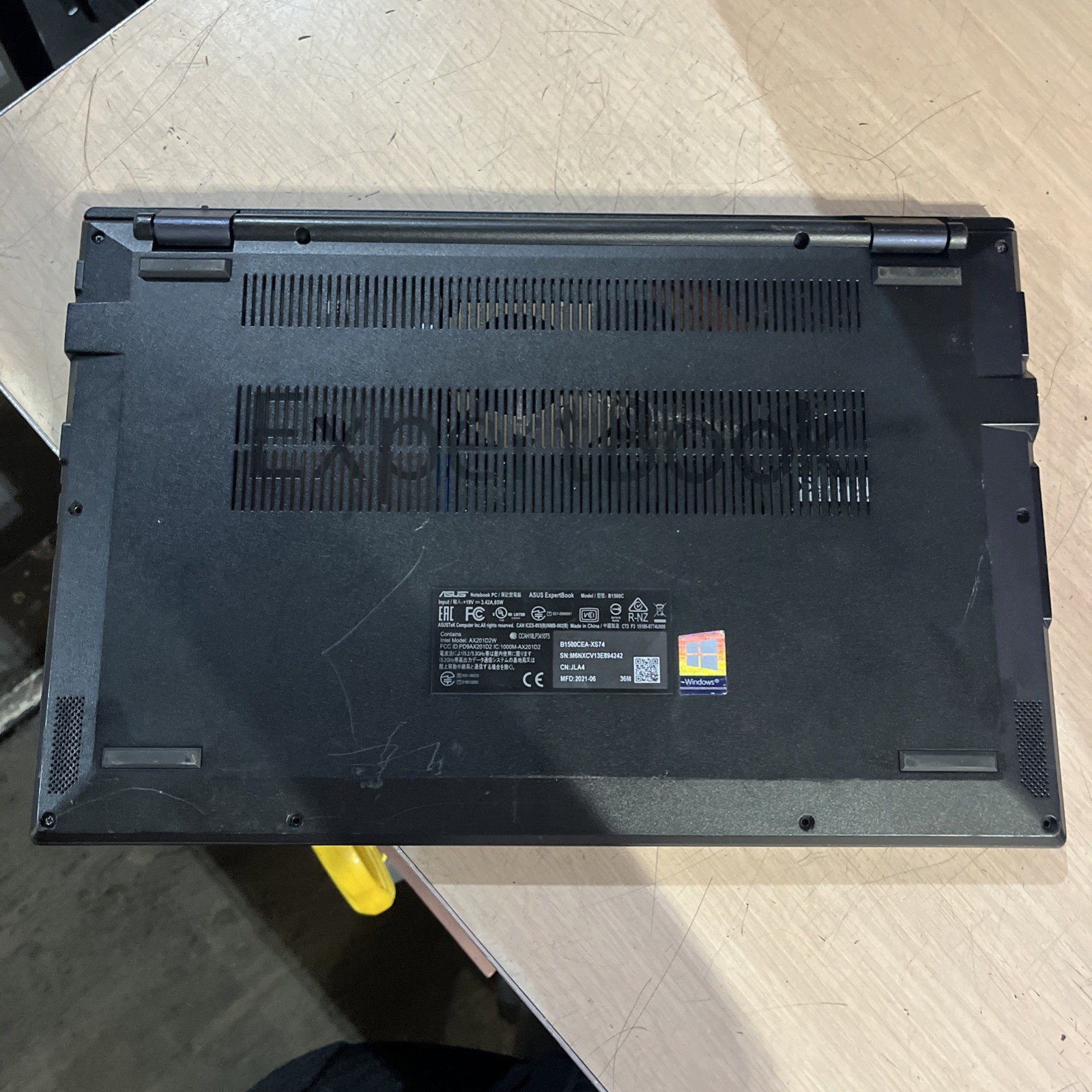 ASUS EXPERTBOOK B1500C INTEL CORE I7 12GB RAM NO HD