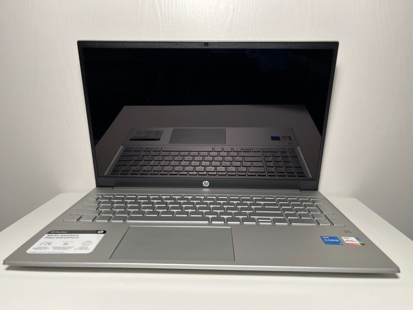 HP Pavilion Laptop Model 15-eg3053cl – Intel i5 – Iris Xe – No SSD- Water Damage